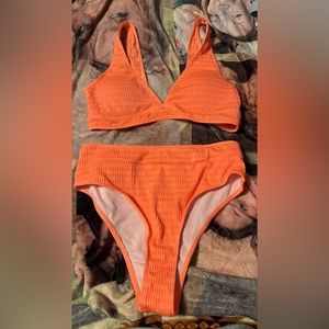 shein swimsuit (coral)